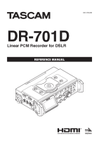 Tascam DR-701D - Owners Manual